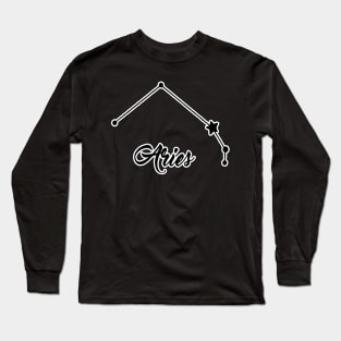 Aries Zodiac Constellation Design Long Sleeve T-Shirt